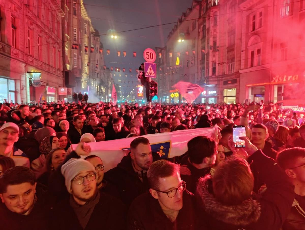 Sarajevo, doček fudbalera BIH