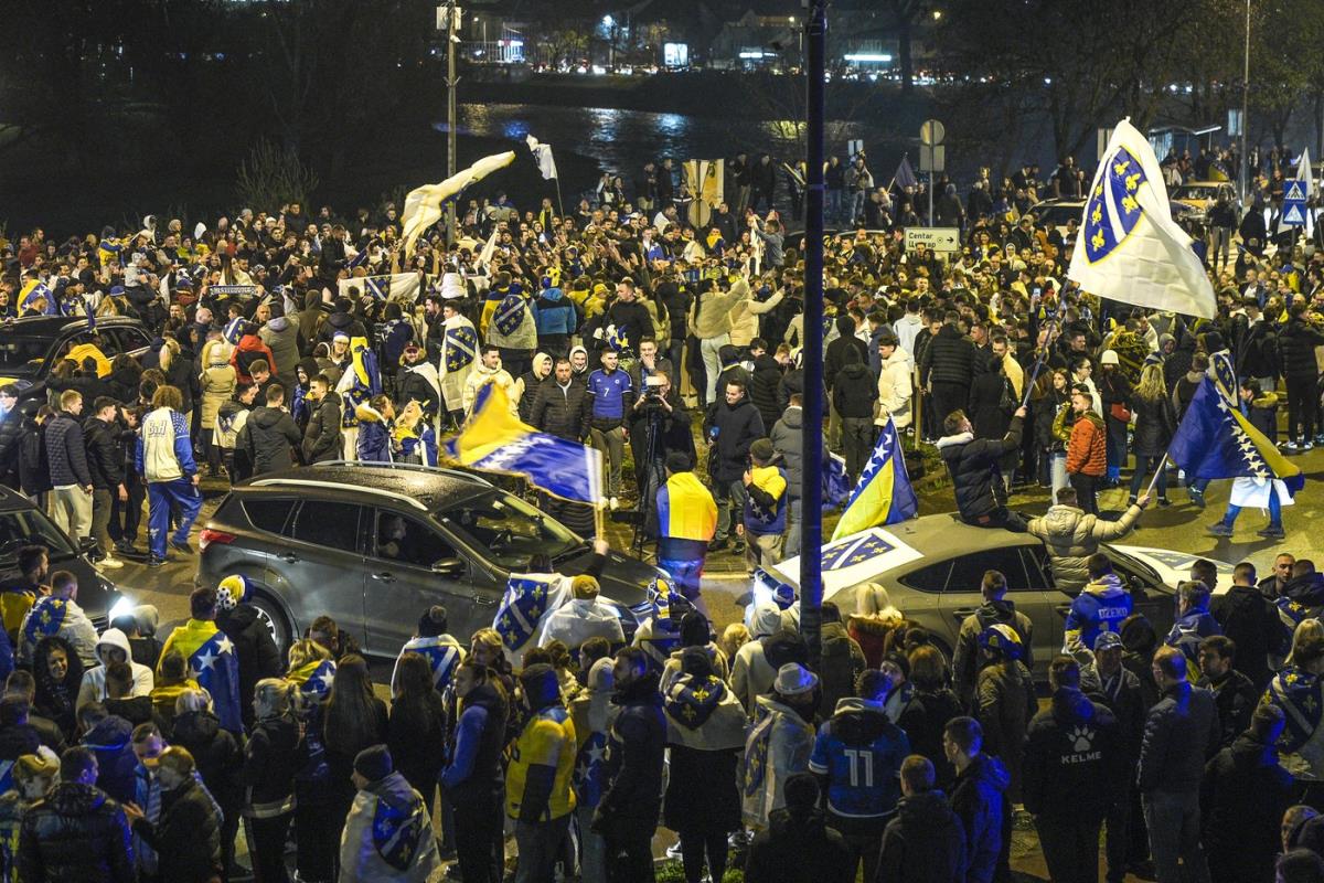 Sarajevo, doček fudbalera BIH