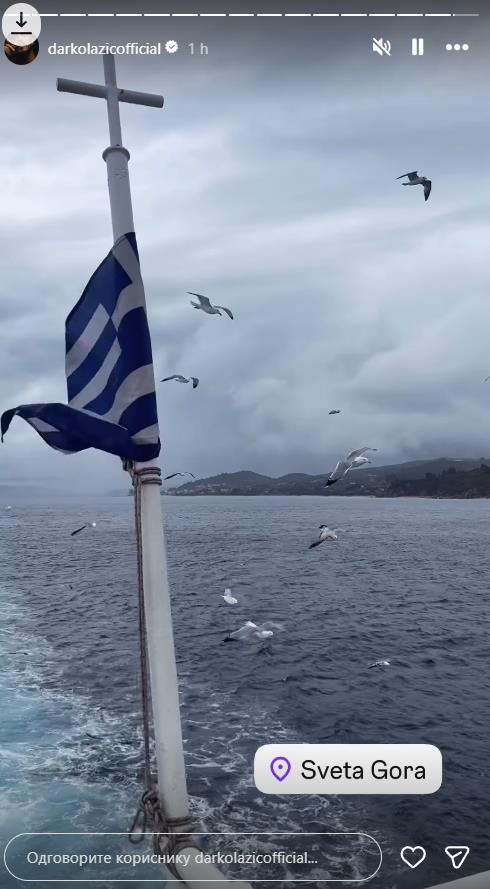 Darko Lazić na Svetoj Gori