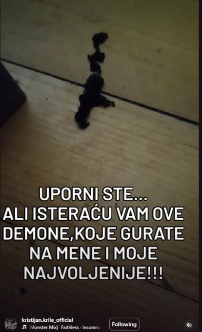 KRISTIJAN POKAZAO ŠTA JE NAŠAO U SVOM DOMU: Rijaliti učesnik, koji se trenutno bori za imovinu svoje prijateljice Stele, sada je u borbi protiv "Demona" (FOTO)