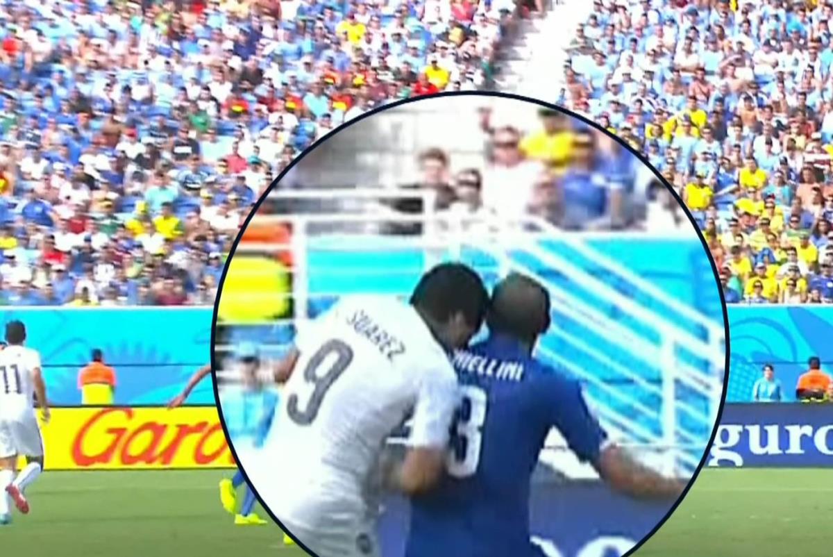 Italija - Urugvaj Đorđo Kjelini Luis Suarez