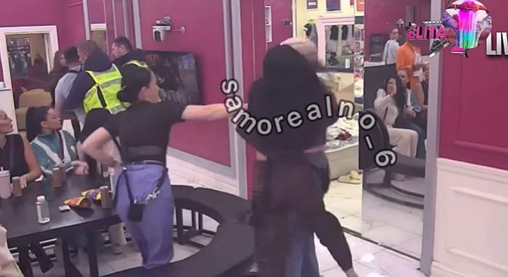 KARAMBOL U ELITI, OBEZBEĐENJE NAPRAVILO ŽIVI ZID: Maja Marinković napala Uroša Stanića: Čupala ga i udarila pesnicom u glavu