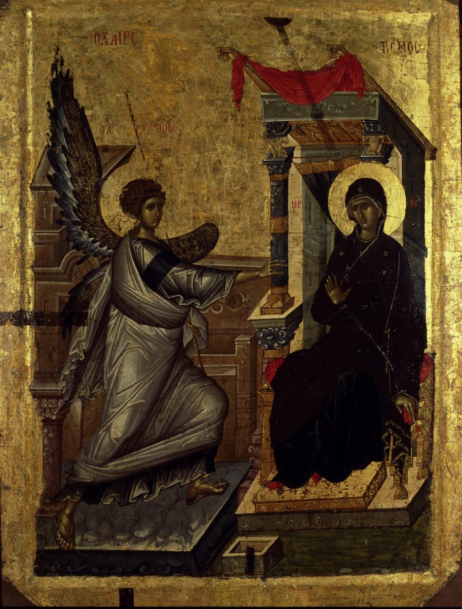 Blagovesti, srpska ikona iz 14. veka u Ohridu