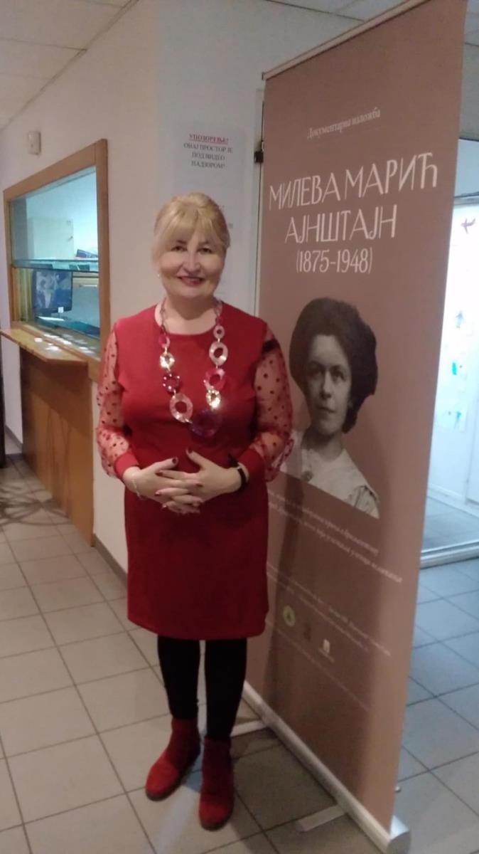 Akademik profesor Svetlana Matić - Izložba Heroina života Mileva Marić Ajnštajn
