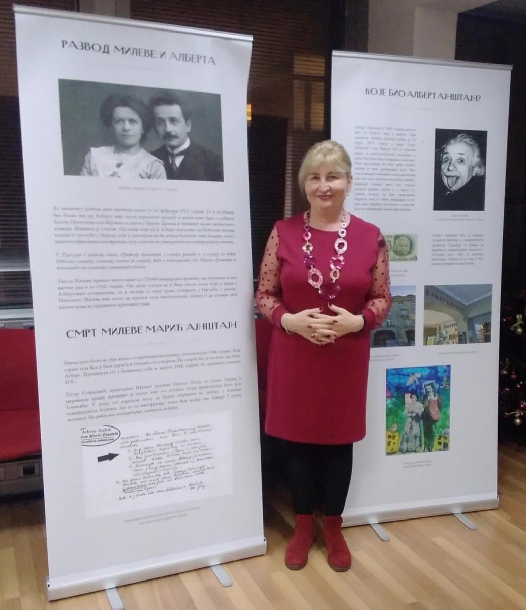 Akademik profesor Svetlana Matić - Izložba Heroina života Mileva Marić Ajnštajn