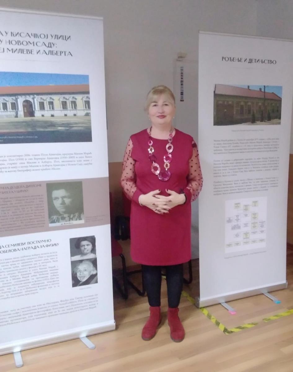 Akademik profesor Svetlana Matić - Izložba Heroina života Mileva Marić Ajnštajn