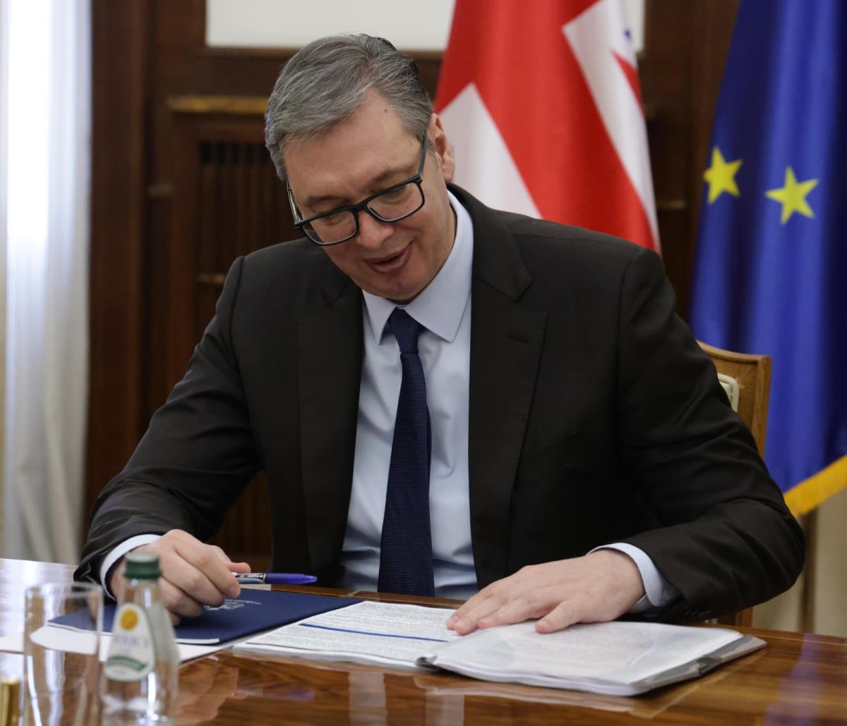 Sastanak Aleksandra Vučića sa Karen Pirs