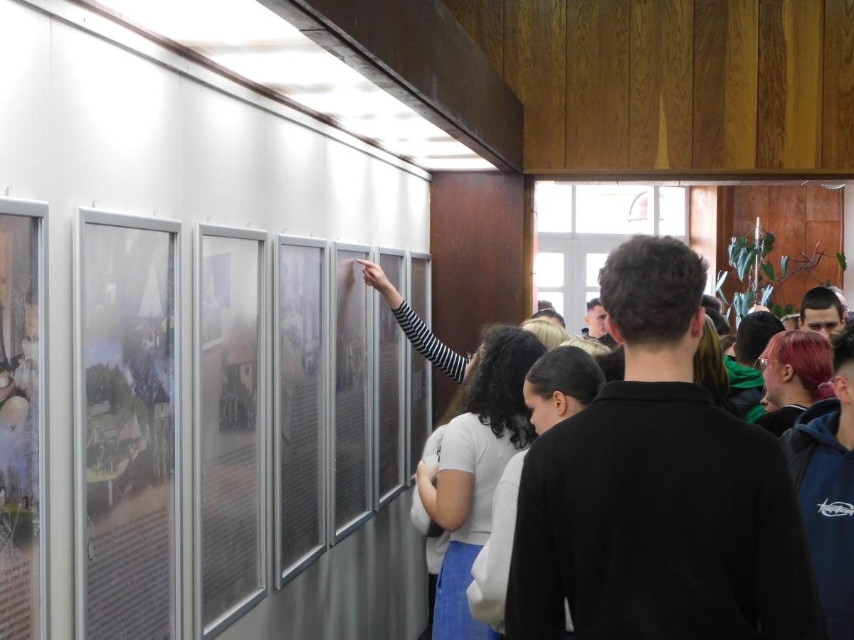 LOZNICA - Gimnazijalci na izložbi.JPG