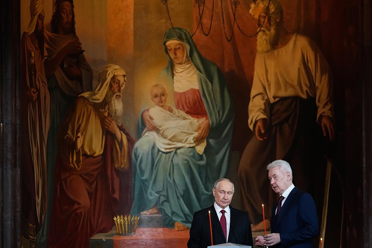 Vaskršnja liturgija u Moskvi