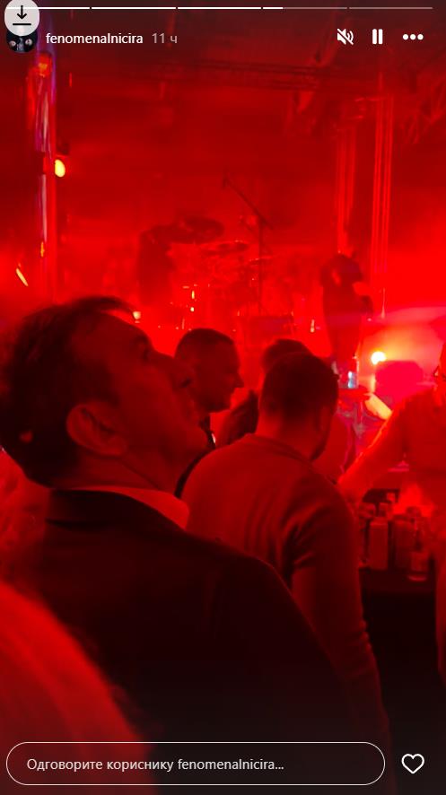 Žika Jakšić na koncertu Aleksandre Prijović