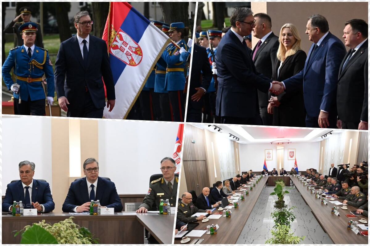 Aleksandar Vučić sastanak vojni vrh Generalštab Banjica 2 11.jpg