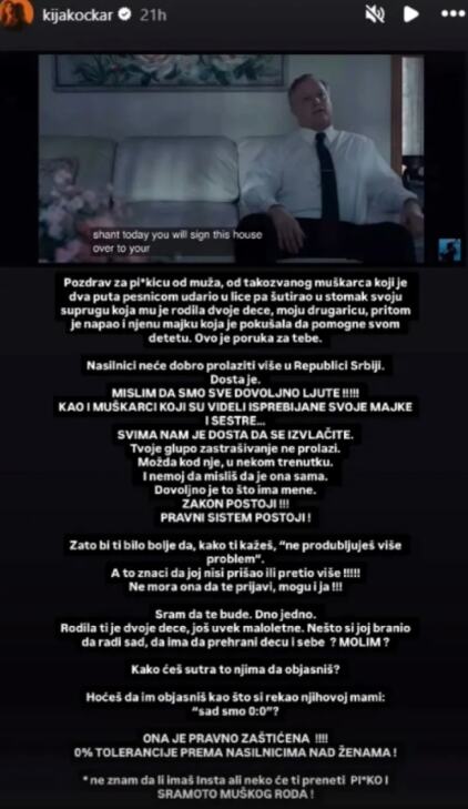 KIJA PROGOVORILA O JEZIVOM NASILJU U PORODICI: "Udario je dva puta pesnicom i šutirao u stomak" Kipti od besa: Zakon postoji! Pravni sistem postoji!