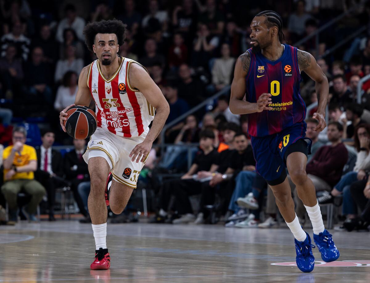 Džordan Nvora košarkaš Crvene zvezde protiv Barselone