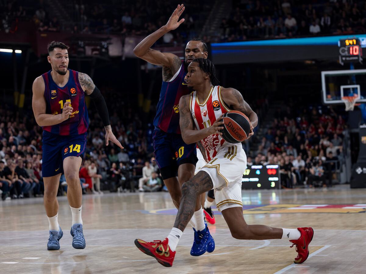 Tajson Karter košarkaš Crvene zvezde protiv Barselone