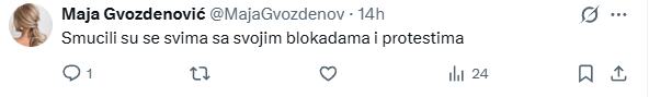 2026-04-23 10_14_52-Jelena Rosic on X_ _Blokaderi bi da blokiraju ulice zbog Evrovizije. Kad nema vi.jpg