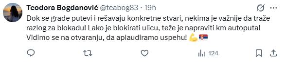 2026-04-23 10_15_05-Jelena Rosic on X_ _Blokaderi bi da blokiraju ulice zbog Evrovizije. Kad nema vi.jpg