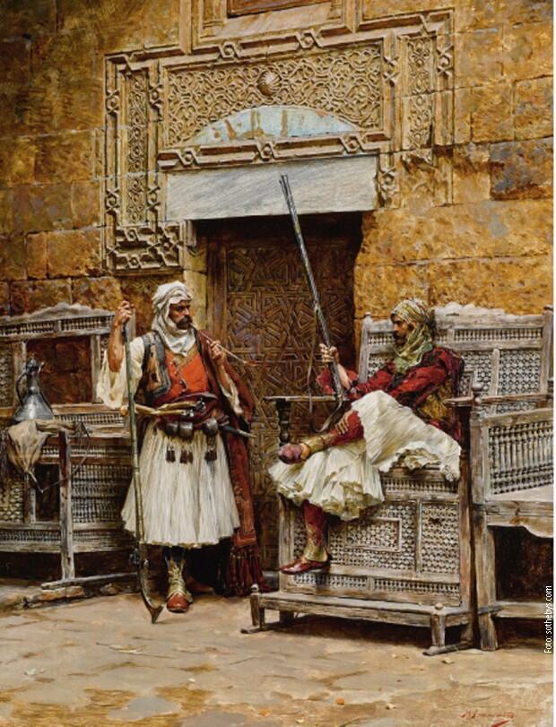 Dva bašibozuka pred kapijom