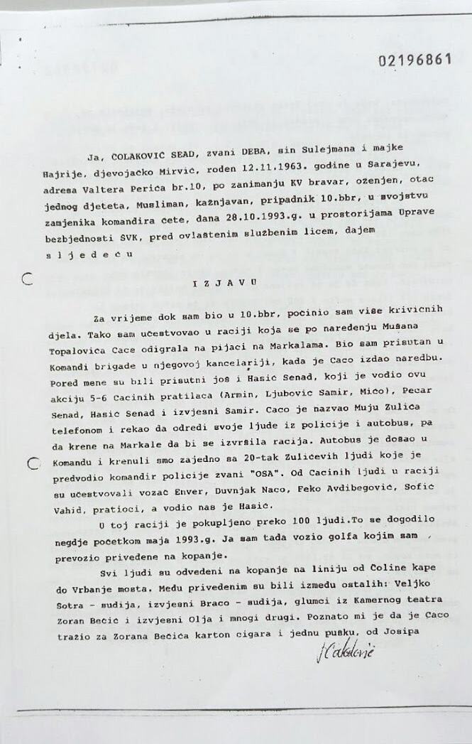 Kurir dokumenta koja raskrinkavaju lažnog svedoka o Sarajevo safariju