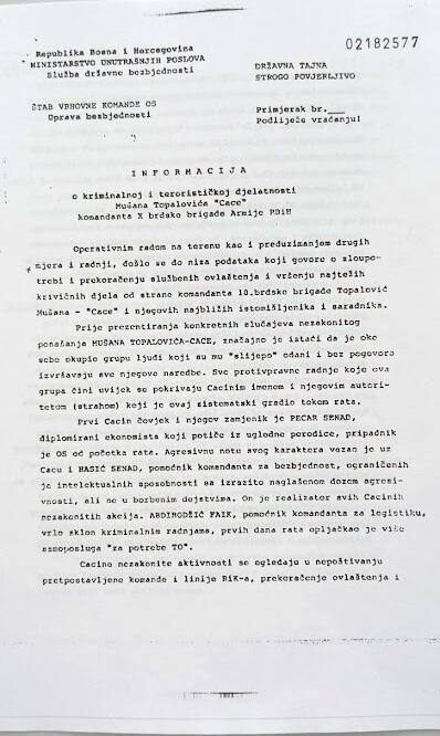 Kurir dokumenta koja raskrinkavaju lažnog svedoka o Sarajevo safariju