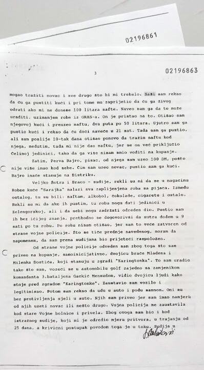 Kurir dokumenta koja raskrinkavaju lažnog svedoka o Sarajevo safariju