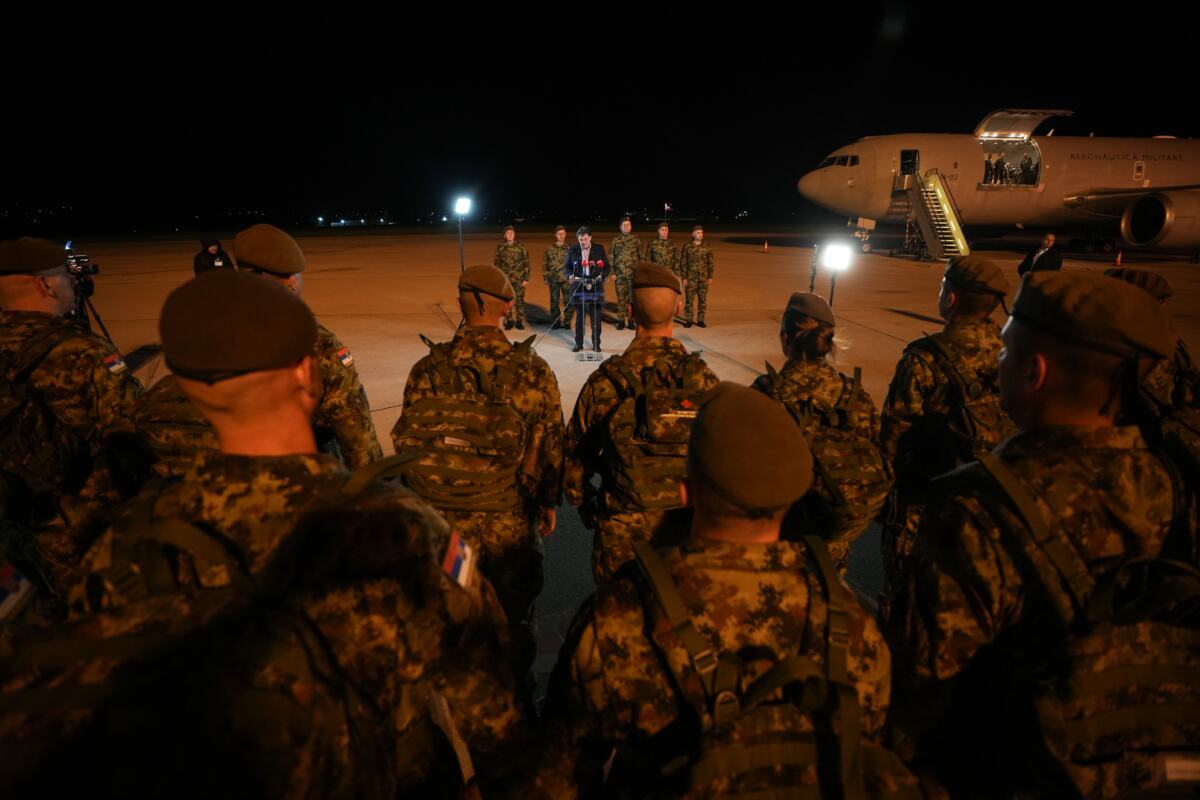 Doček jedinice Vojske Srbije iz Libana