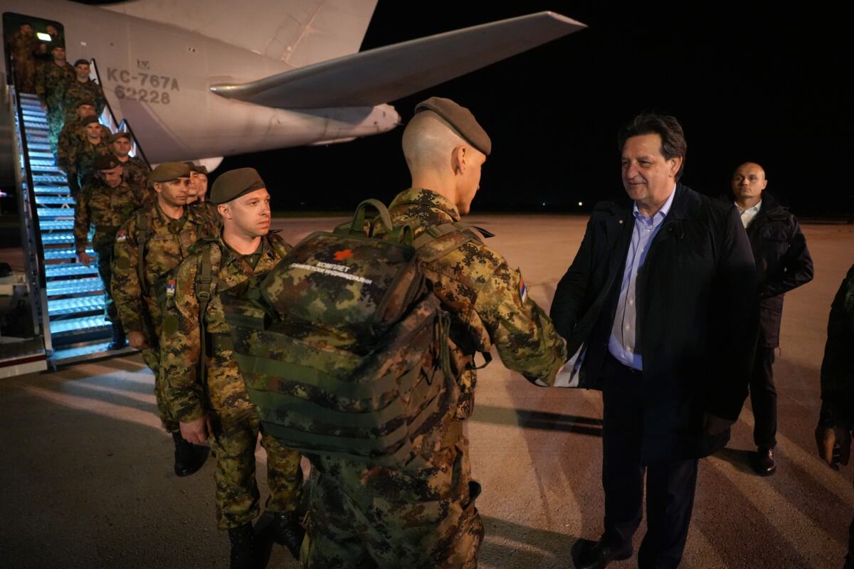 Doček jedinice Vojske Srbije iz Libana