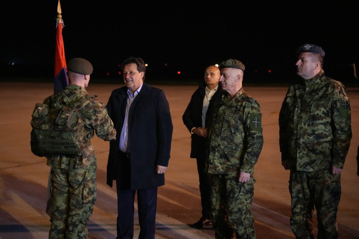 Doček jedinice Vojske Srbije iz Libana