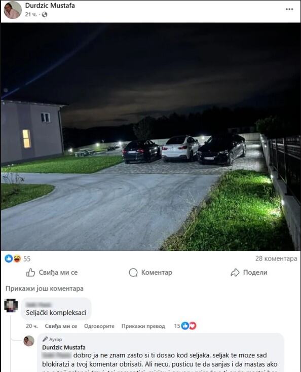 "SELJAČKI KOMPLEKSI" Asminov otac pokazao luksuz od 125.000 evra u dvorištu, pratioci ga urnisali: On žestoko odgovara