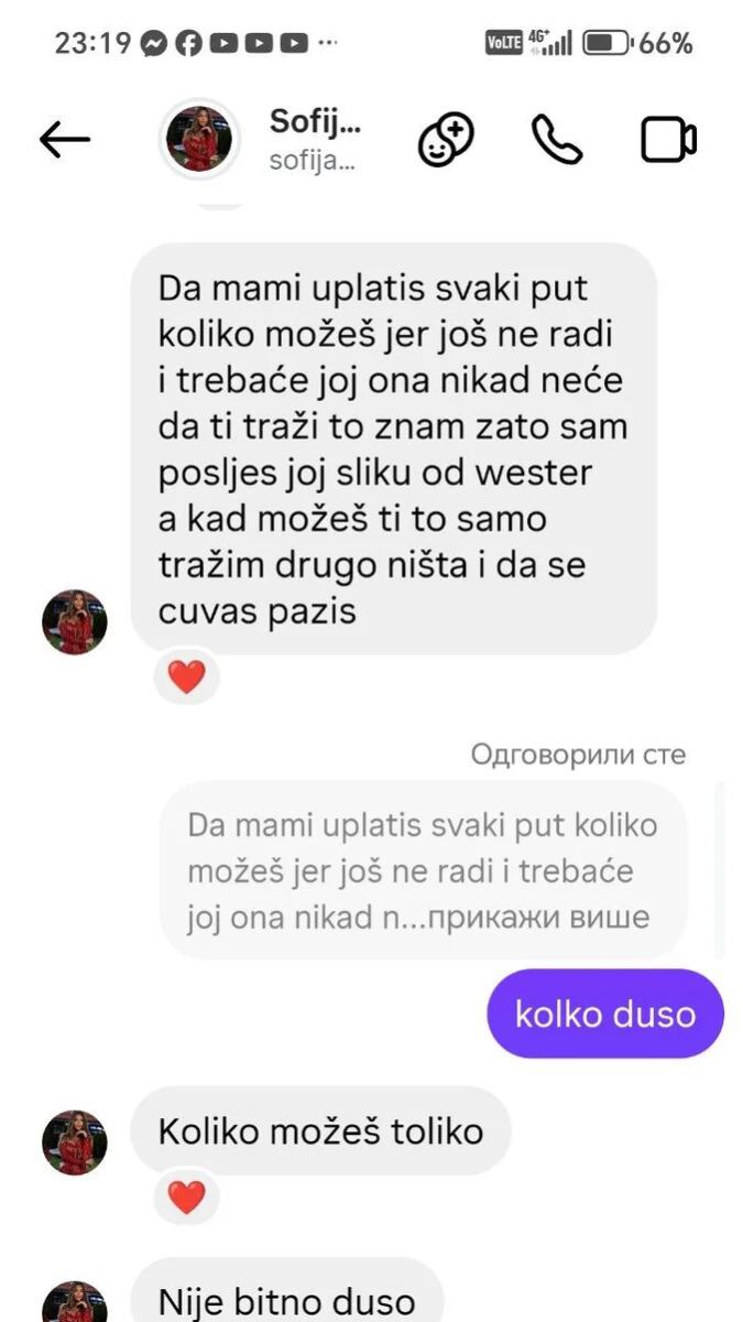 Nova prepiska Daneta (70) i Sofije: Moli ga da uplati novac za njenu majku