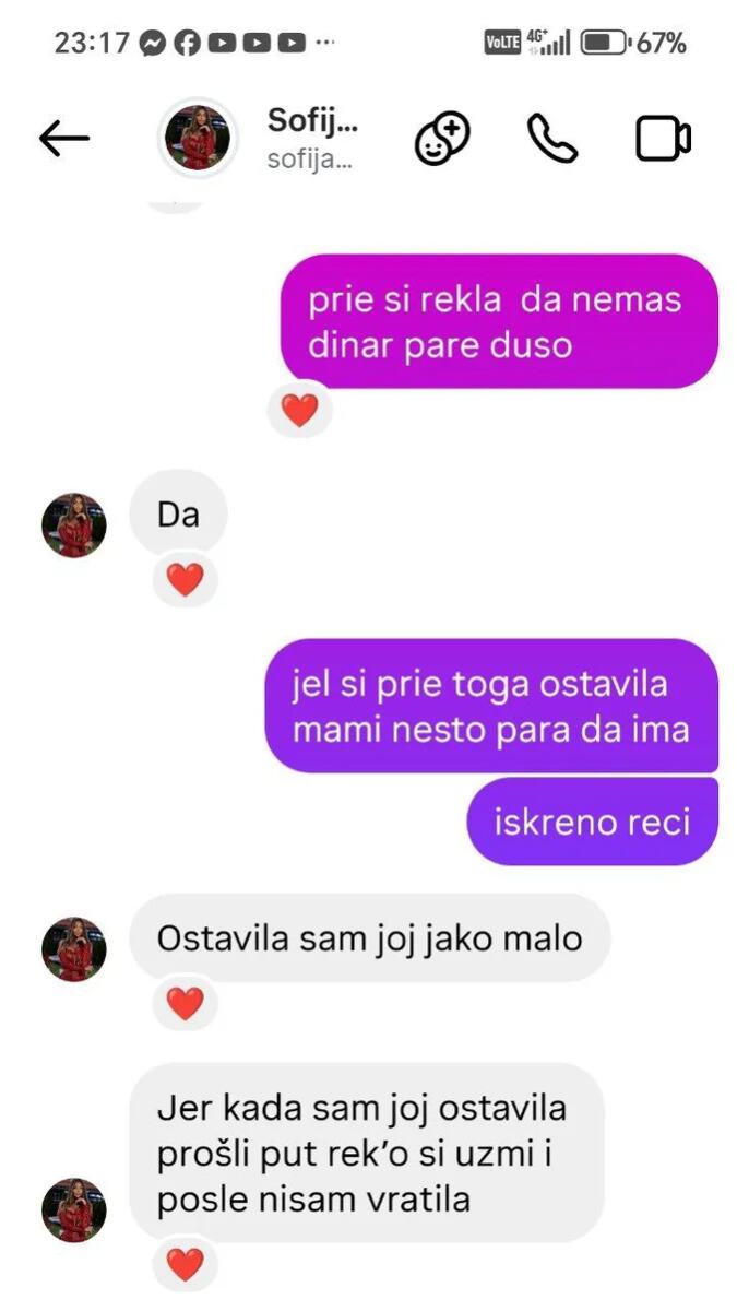 Nova prepiska Daneta (70) i Sofije: Moli ga da uplati novac za njenu majku