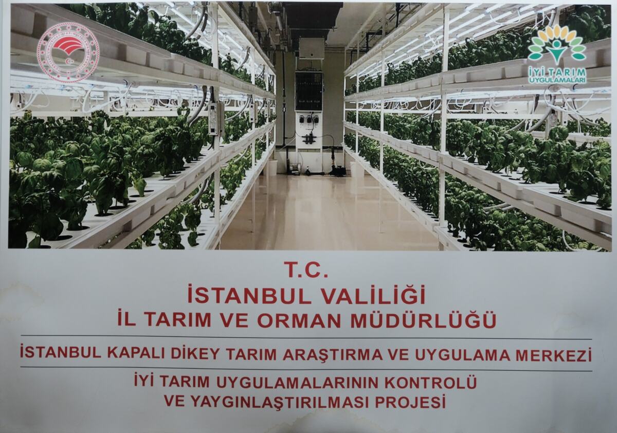 Istanbulski R&D centar za vertikalnu poljoprivredu u zatvorenom prostoru