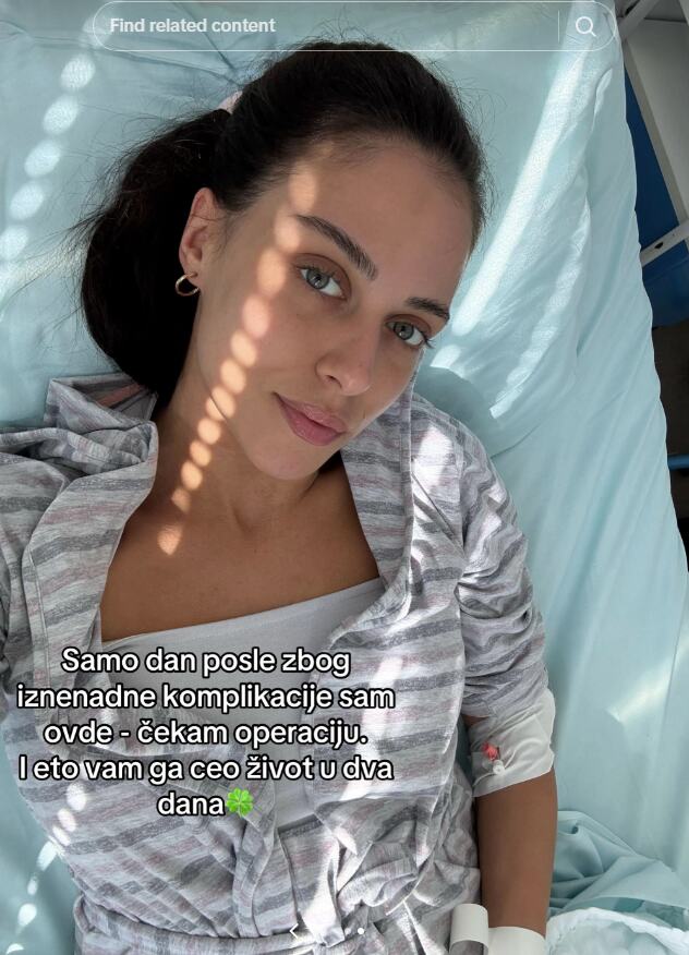 Mahrina završila u bolnici