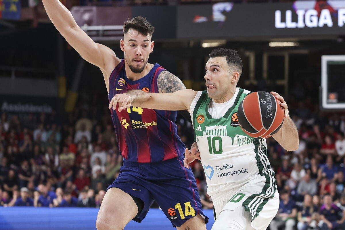 Vili Hernangomez i Kostas Slukas KK Barselona KK Panatinaikos