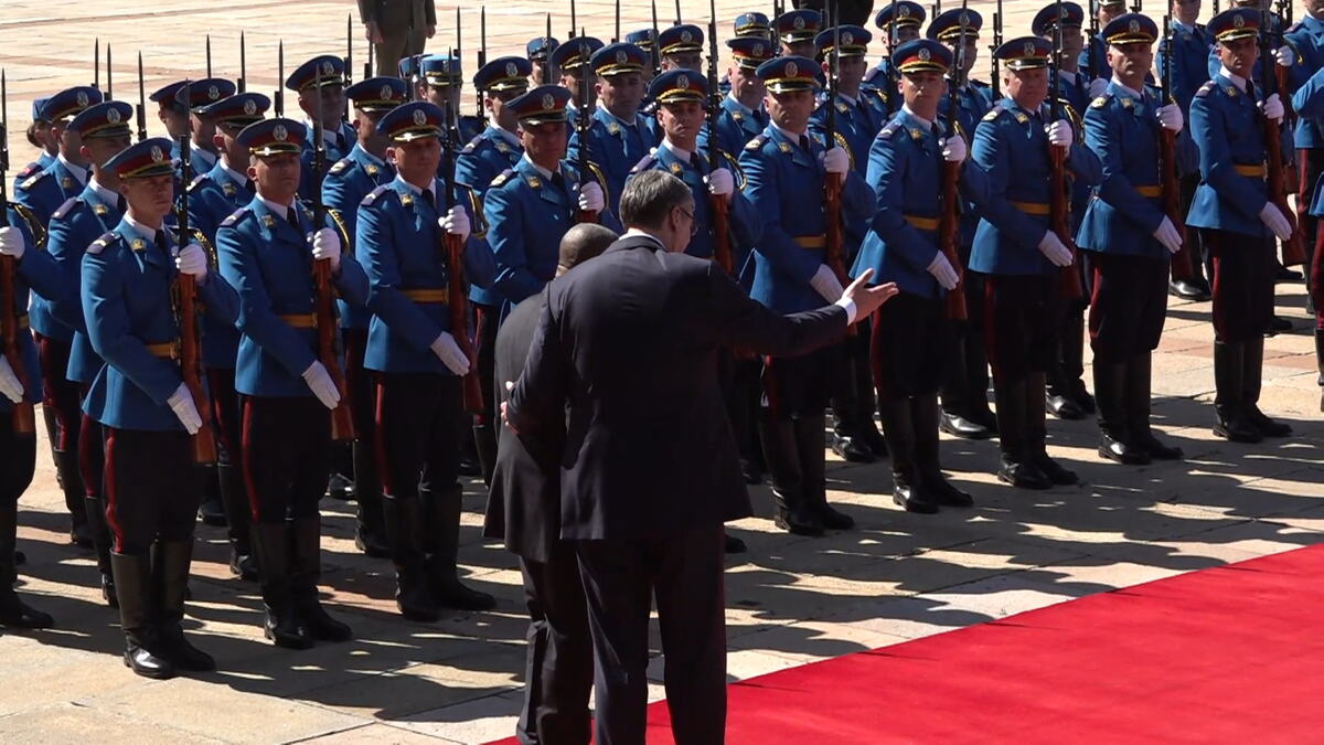 Palata Srbija počasna garda Angola Aleksandar Vučić