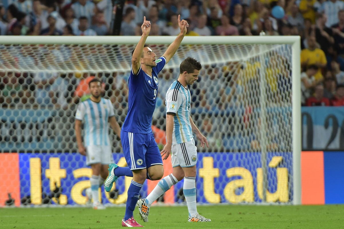 Vedad Ibišević na meču Argentina - Bosna i Hercegovina