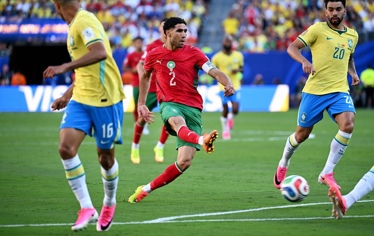 Ašraf Hakimi na meču Brazil - Maroko