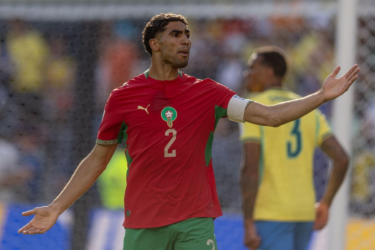Ašraf Hakimi na meču Brazil - Maroko