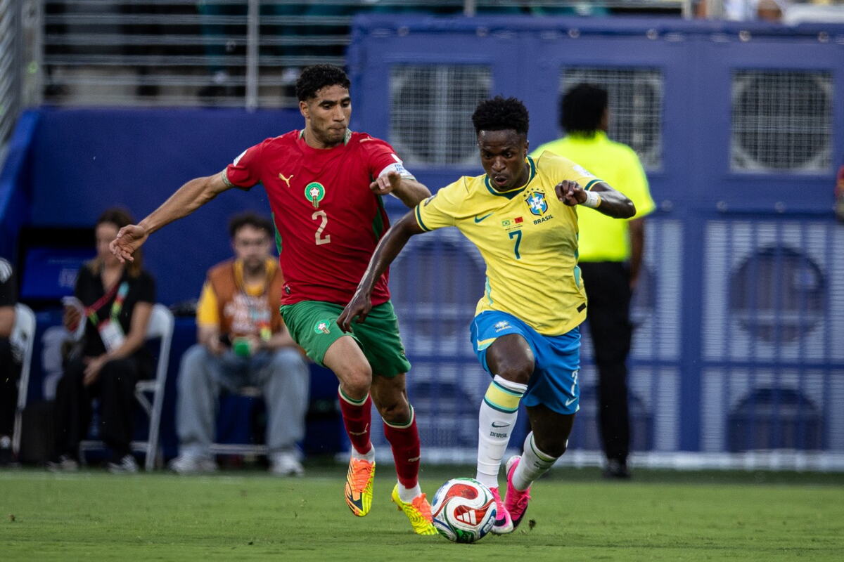 Ašraf Hakimi na meču Brazil - Maroko