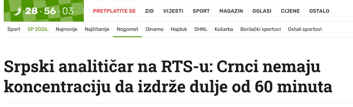Hrvatski mediji o izjavi Radeta Bogdanovića