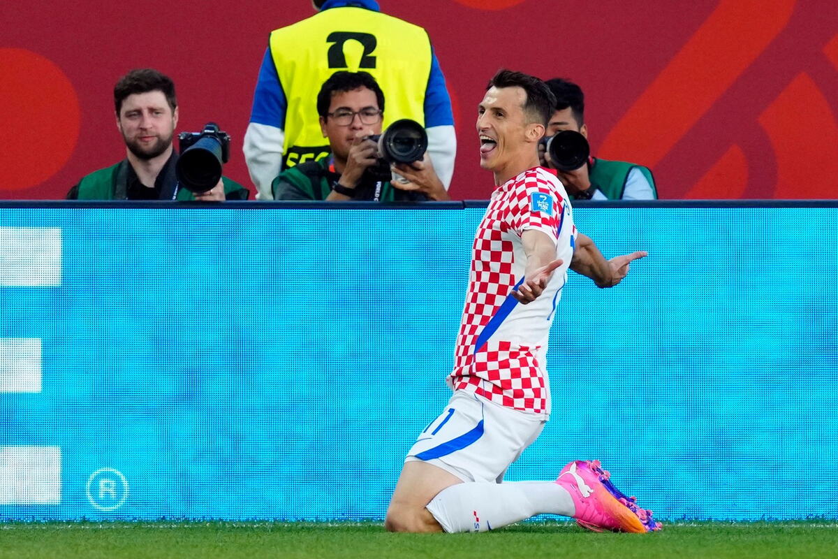 Ante Budimir u dresu reprezentacije Hrvatske na meču protiv Paname
