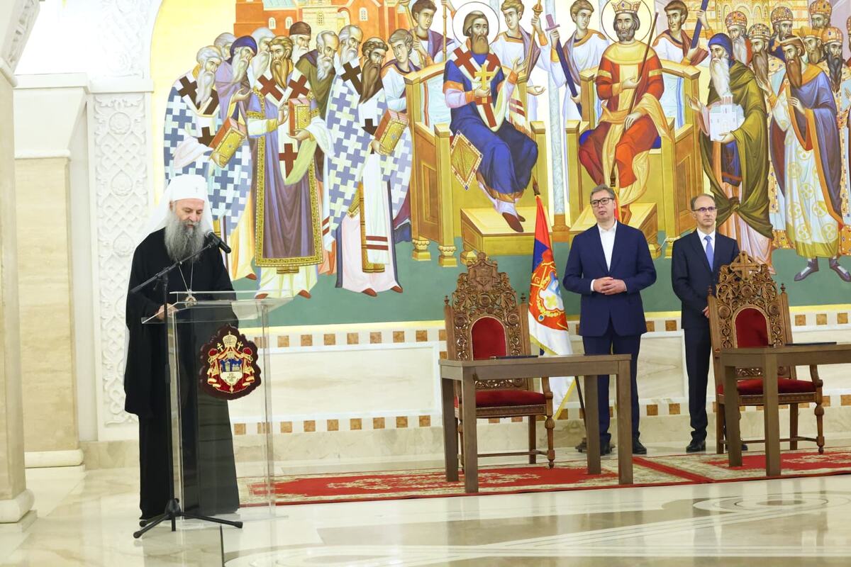 Hram Svetog Save Patrijarh Porfirije Aleksandar Vučić