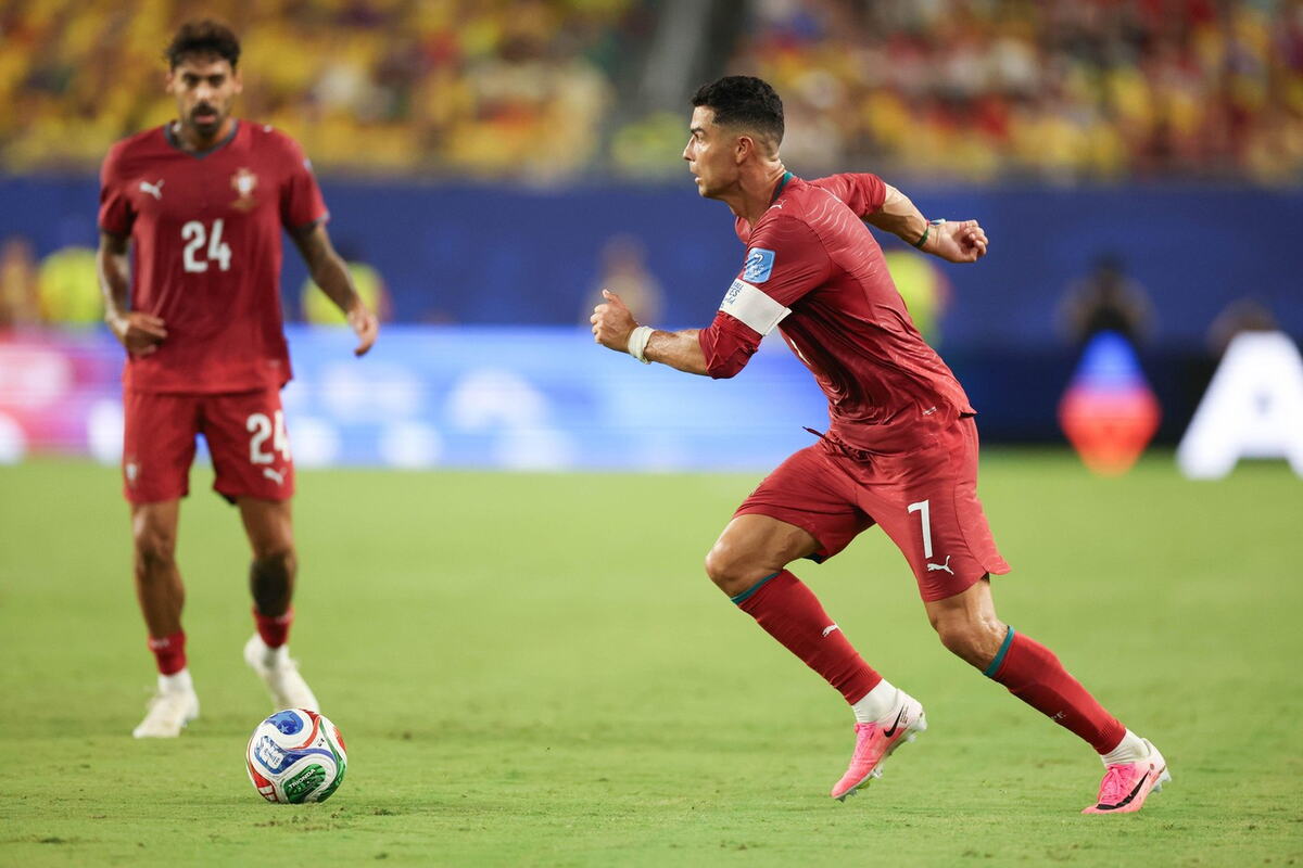 Kristijano Ronaldo na meču Kolumbija - Portugal