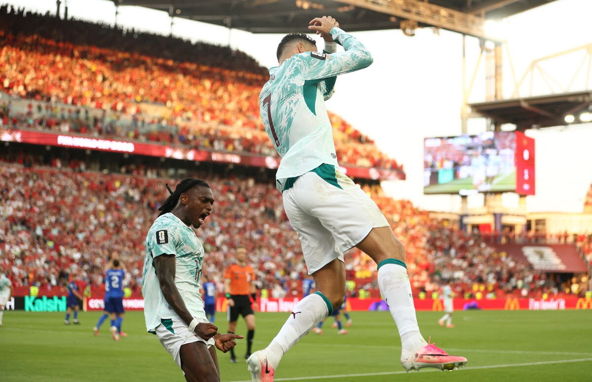 Kristijano Ronaldo na meču Portugal - Hrvatska