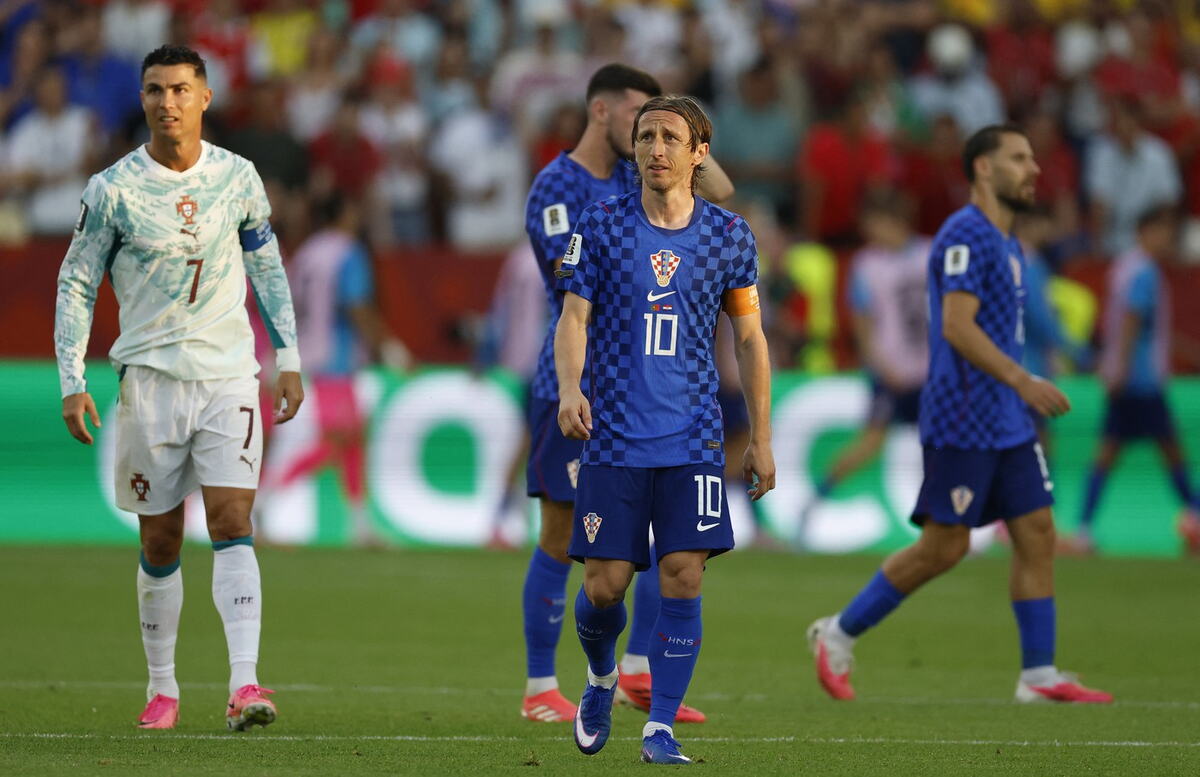 Luka Modrić na meču Portugal - Hrvatska