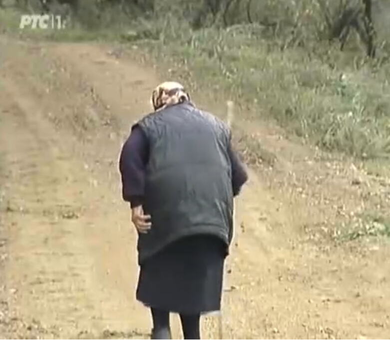 Radmila Krsmanović u selu Gokčanica