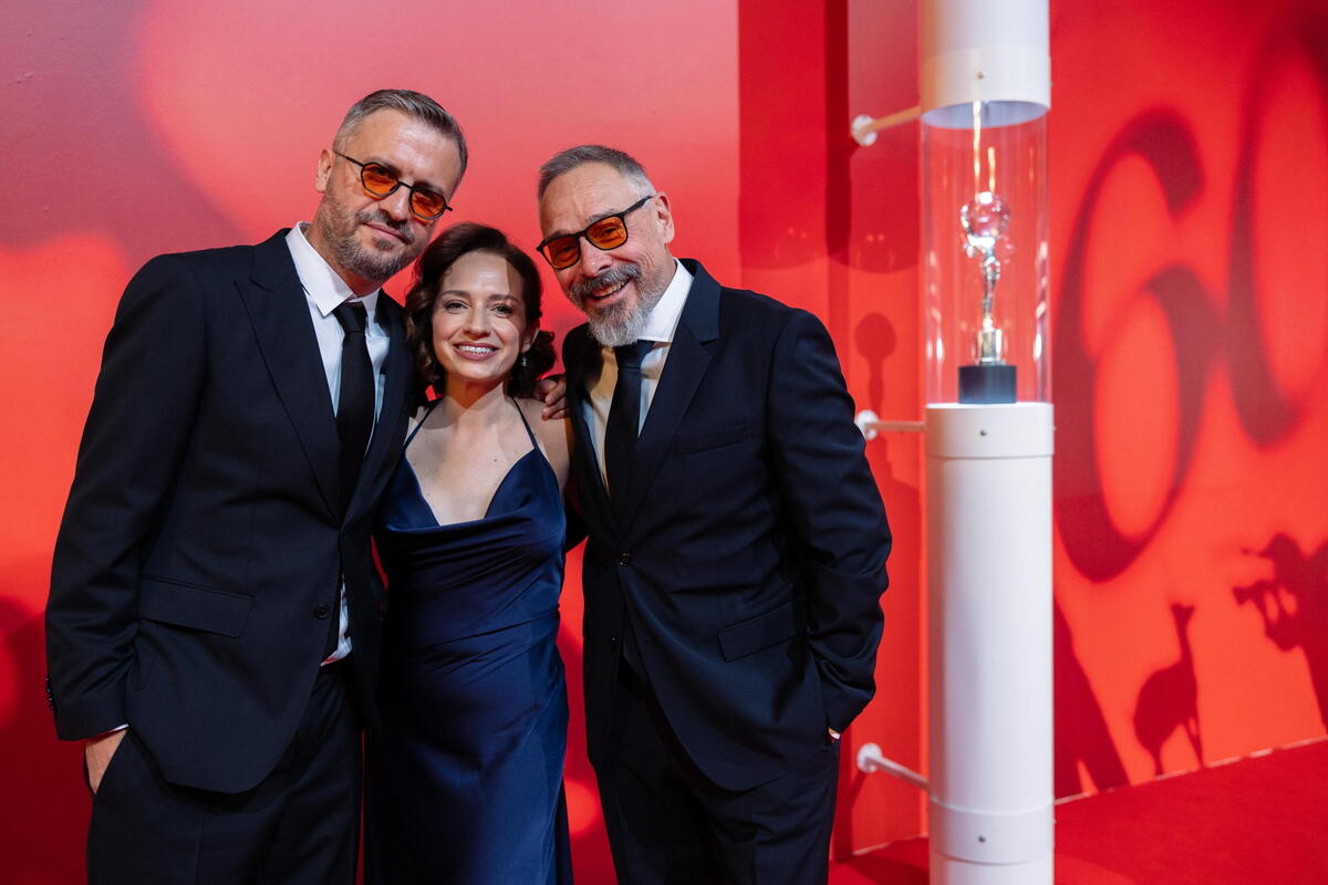 Branislav Trifunović, Snežanu van Houwelingen i Miroslav Terzić - Svetska premijera filma 3 nedelje posle u Karlovim Varima