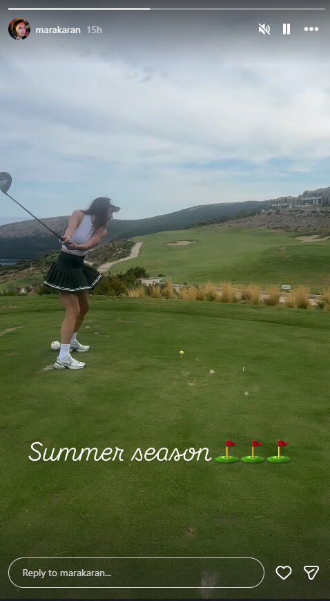 Marija Karan igra golf