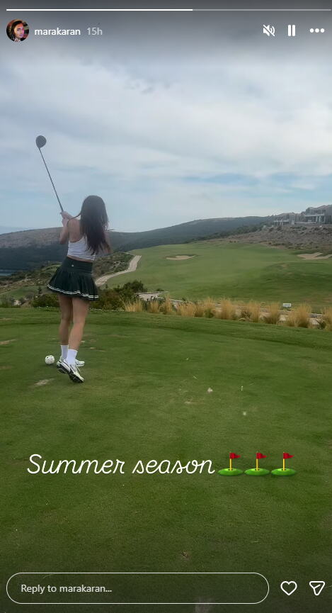 Marija Karan igra golf