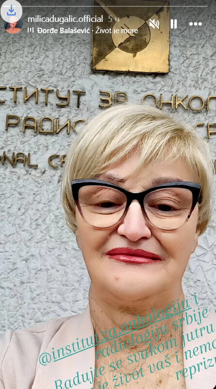 MILICA DUGALIĆ GODINU DANA SE BORI PROTIV RAKA DOJKE: Objavila fotografiju bez kose sa Onkologije i poslala snažnu poruku