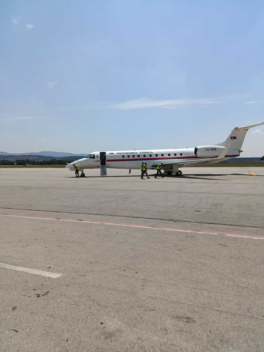 Niš prihvat pacijenata iz Crne gore Aerodrom Konstantin